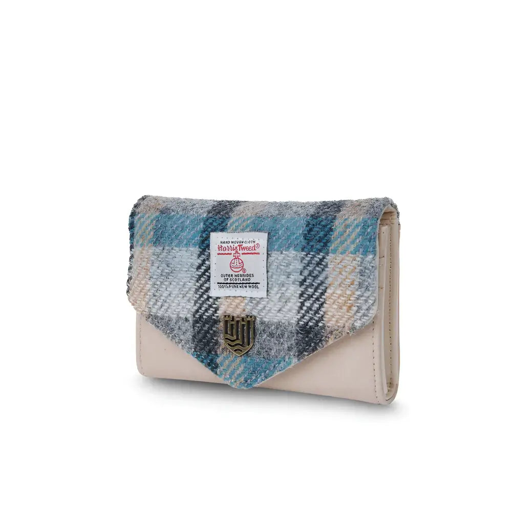 Clasp Purse in Harris Tweed - Islander tartan