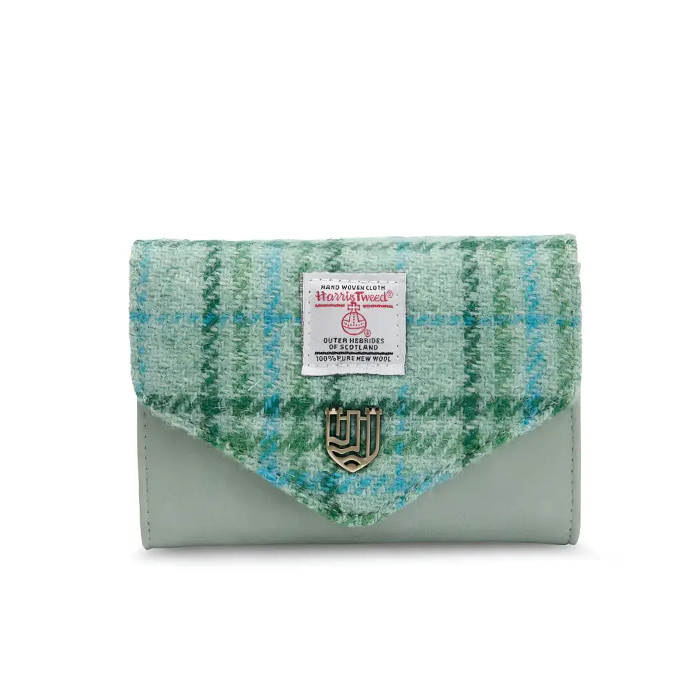Clasp Purse in Harris Tweed - Mint