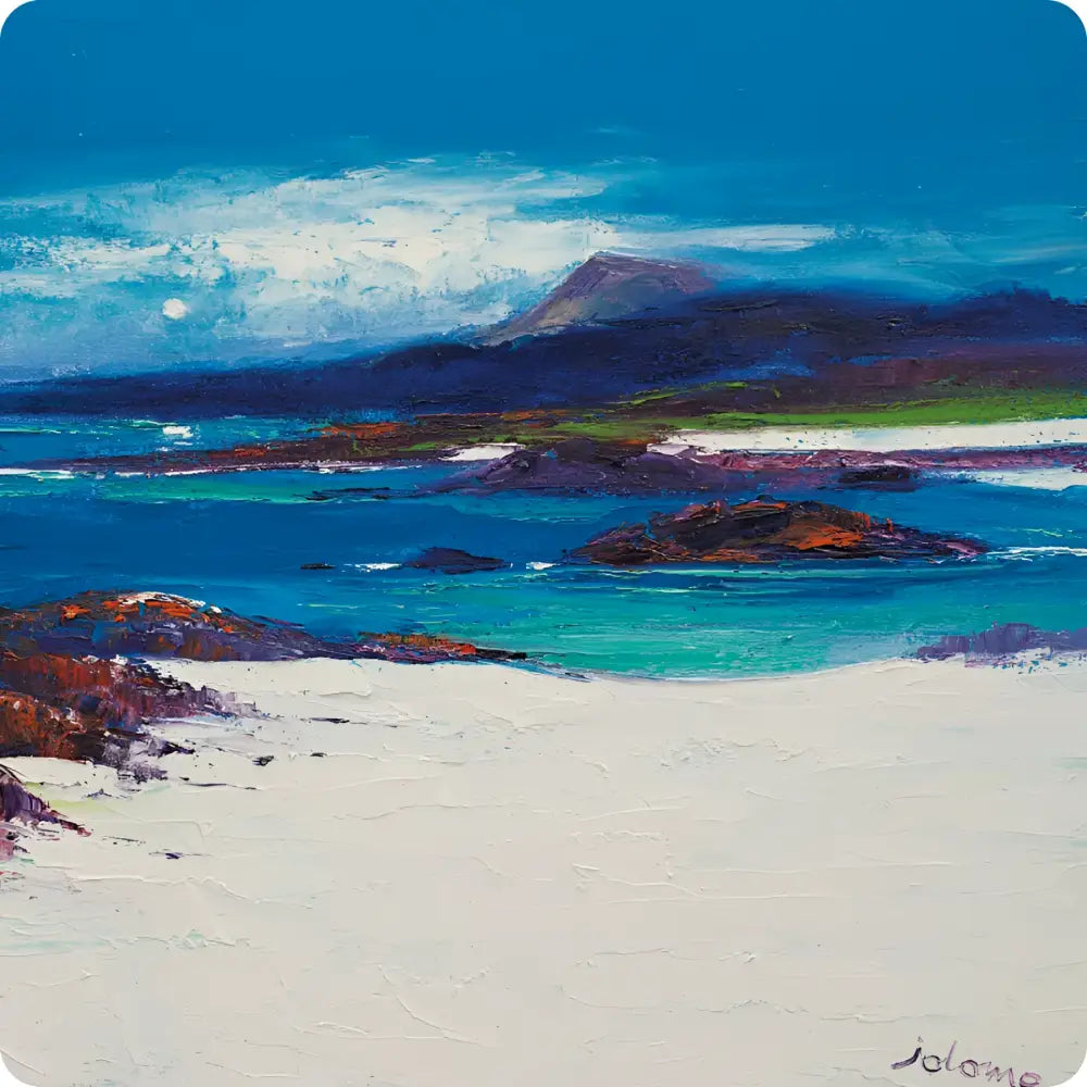 Coaster Evening Light Traigh An-T Suidhe Iona - Scottish Home