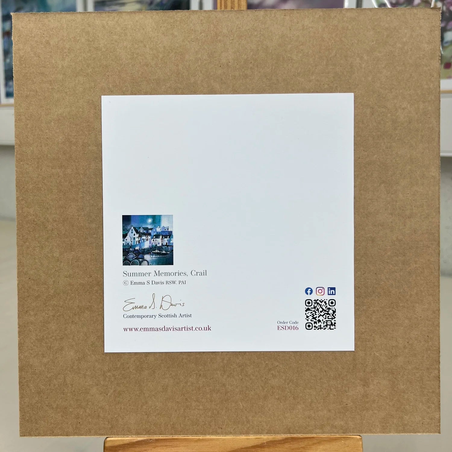Greeting Card 'Summer Memories, Crail'