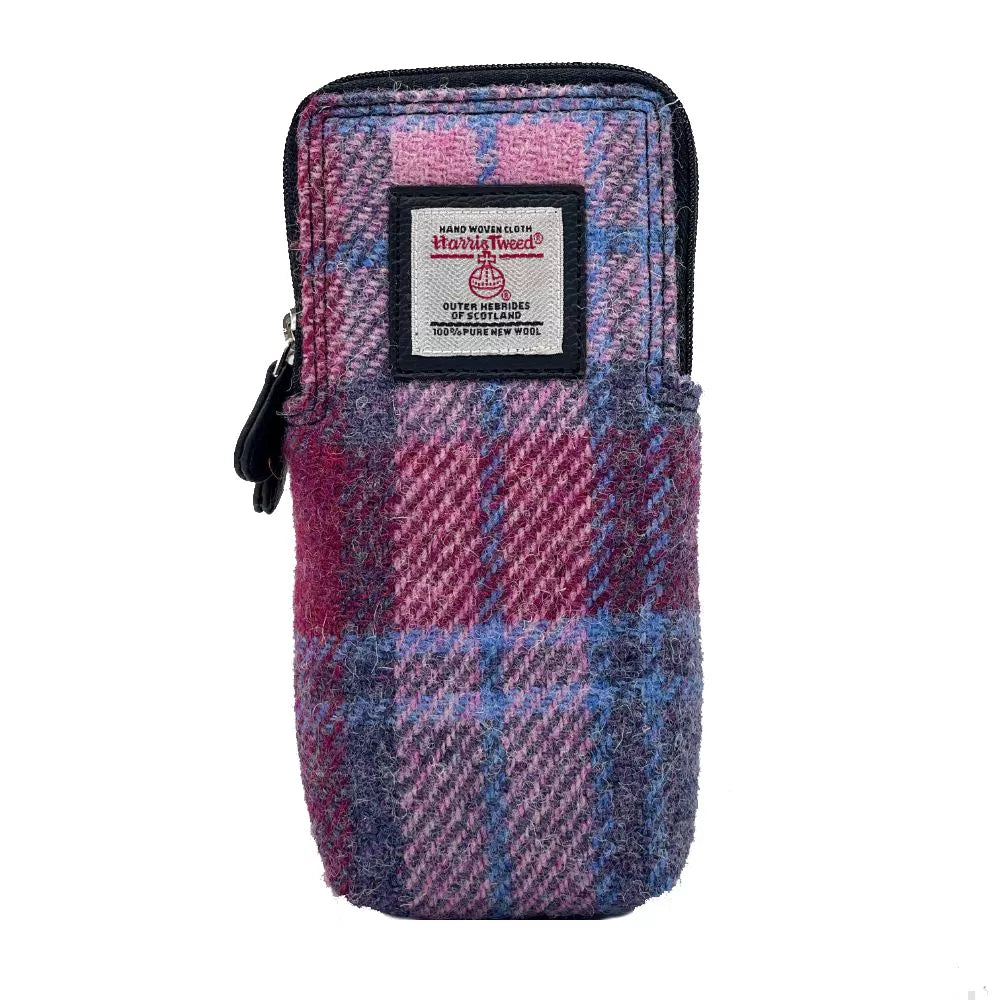 Double Glasses Sleeve in Harris Tweed