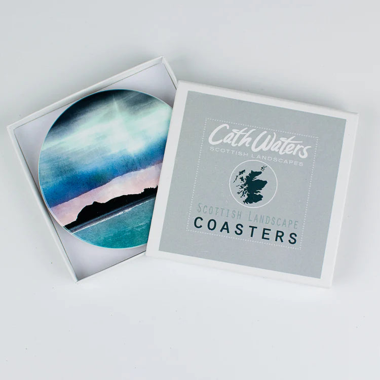 Edinburgh Skyline Ceramic Coaster | Cath Waters | Scottish Creations