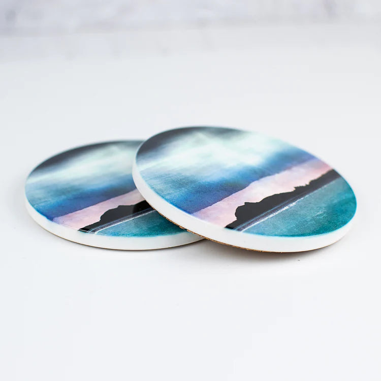 Edinburgh Skyline Ceramic Coaster | Cath Waters | Scottish Creations