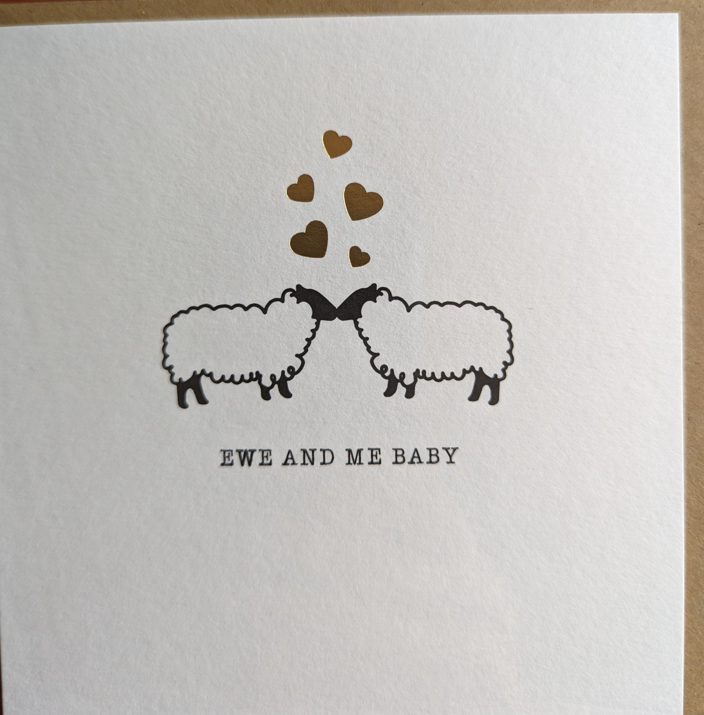 Ewe and Me Baby Card | Hairy Coo | Scottish Creations