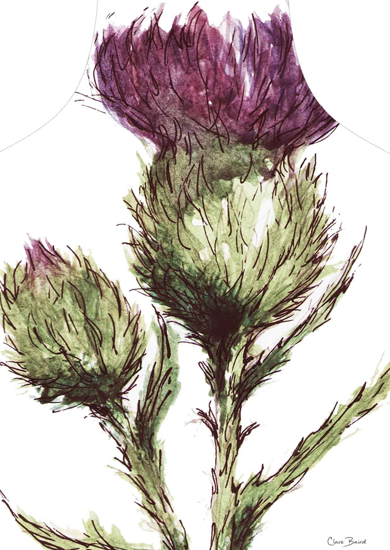 Flower of Scotland Apron | Clare Baird | Scottish Creations