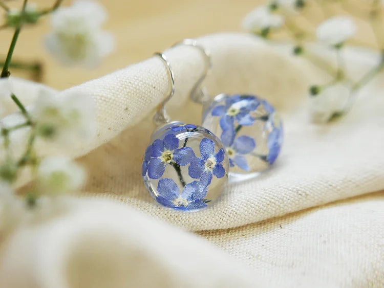 Forget Me Not Drop Earrings | In The Heather | Scottish Creations
