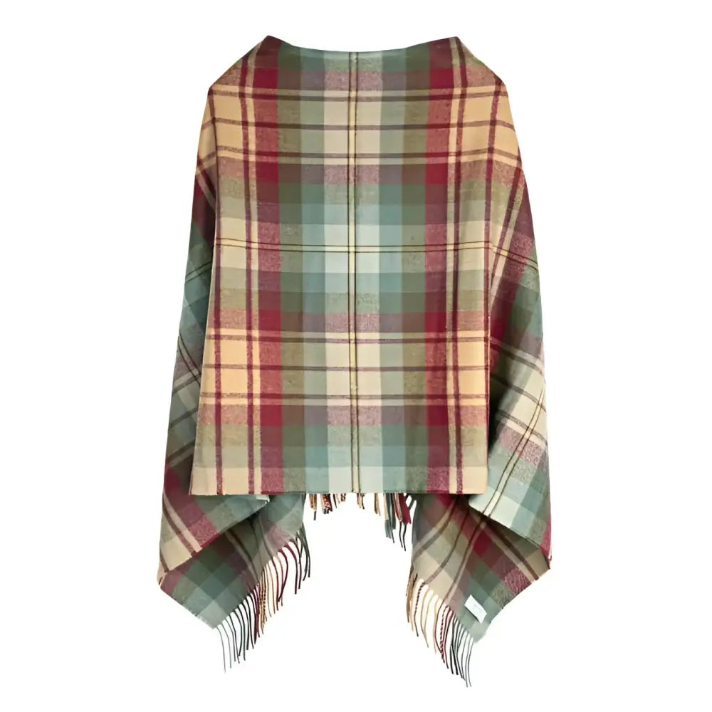 Georgia Poncho in Auld Scotland Tartan
