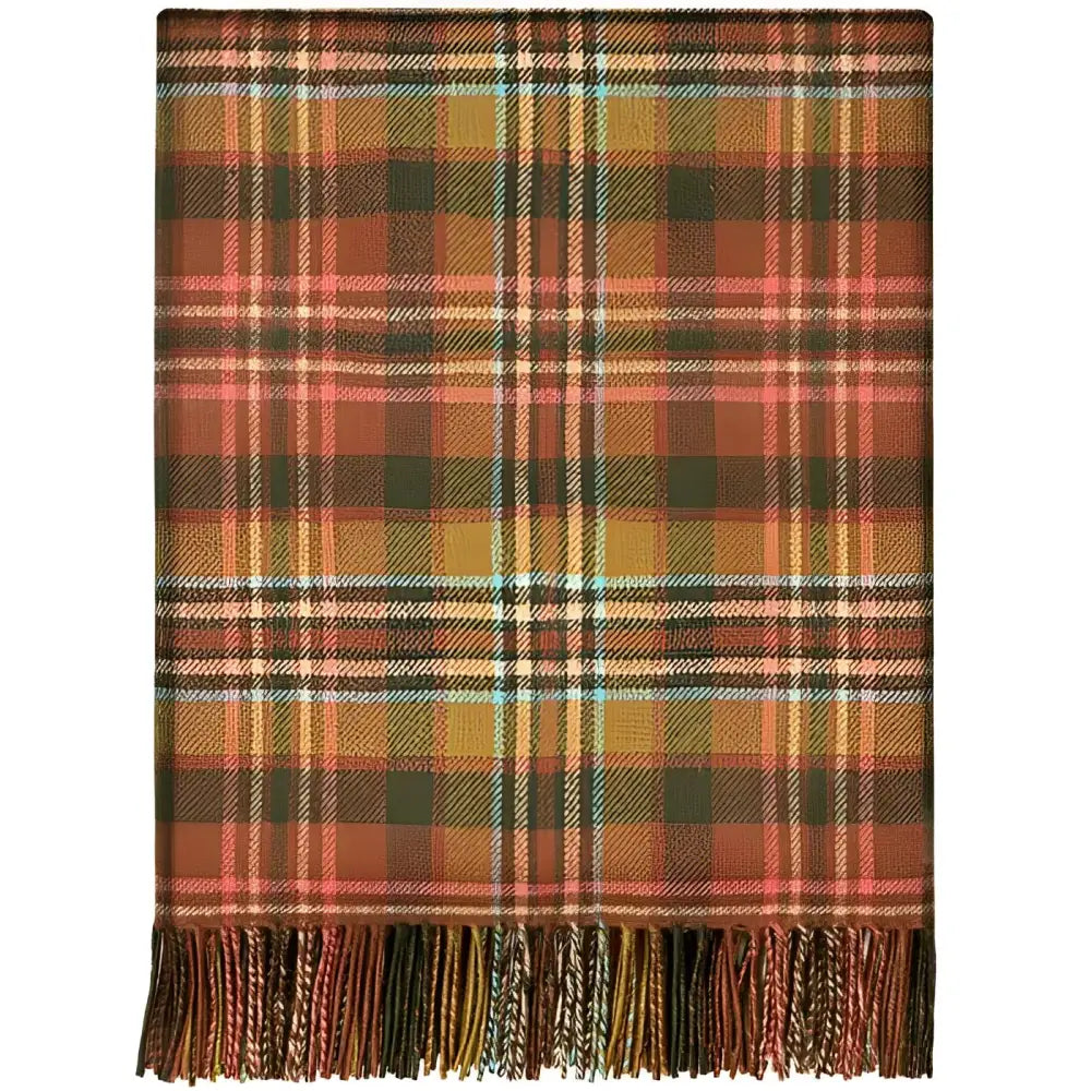 Georgia Poncho in Green Antique Tartan