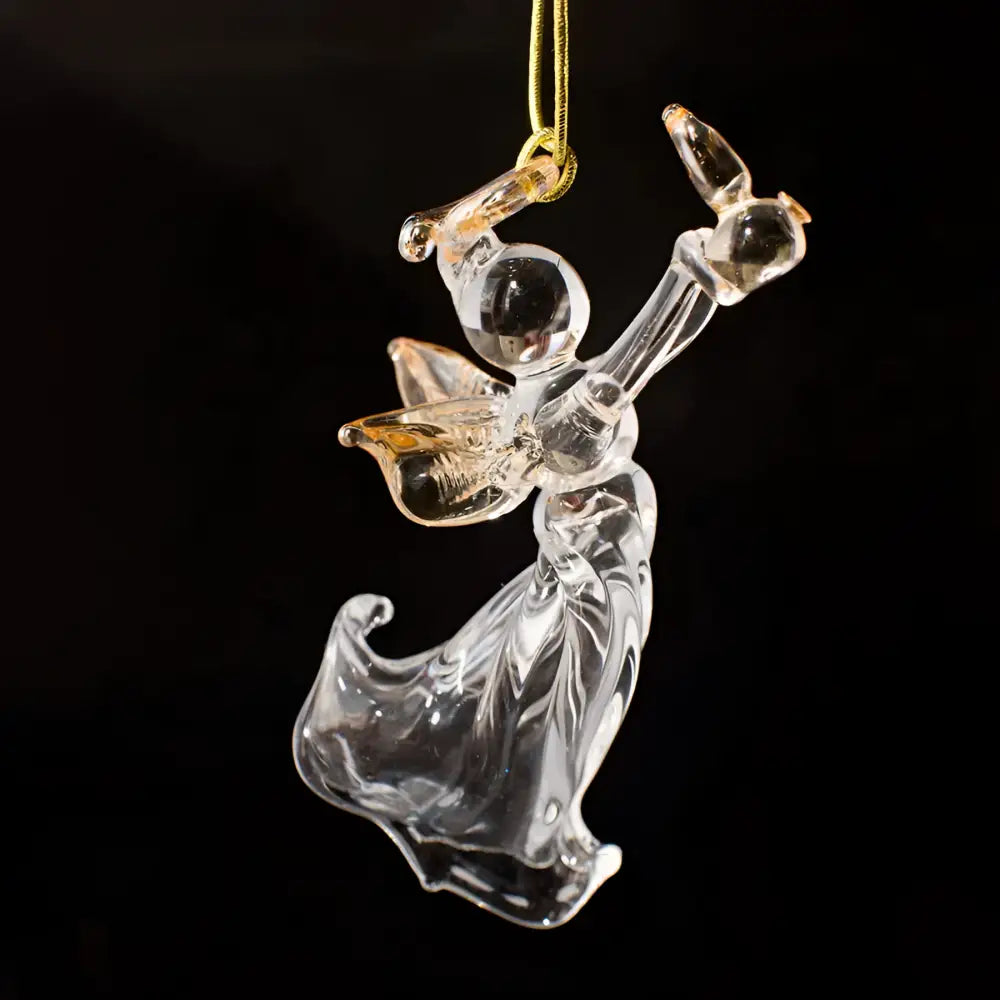 Glass Angel with Pot Still Decoration - Scottish Home