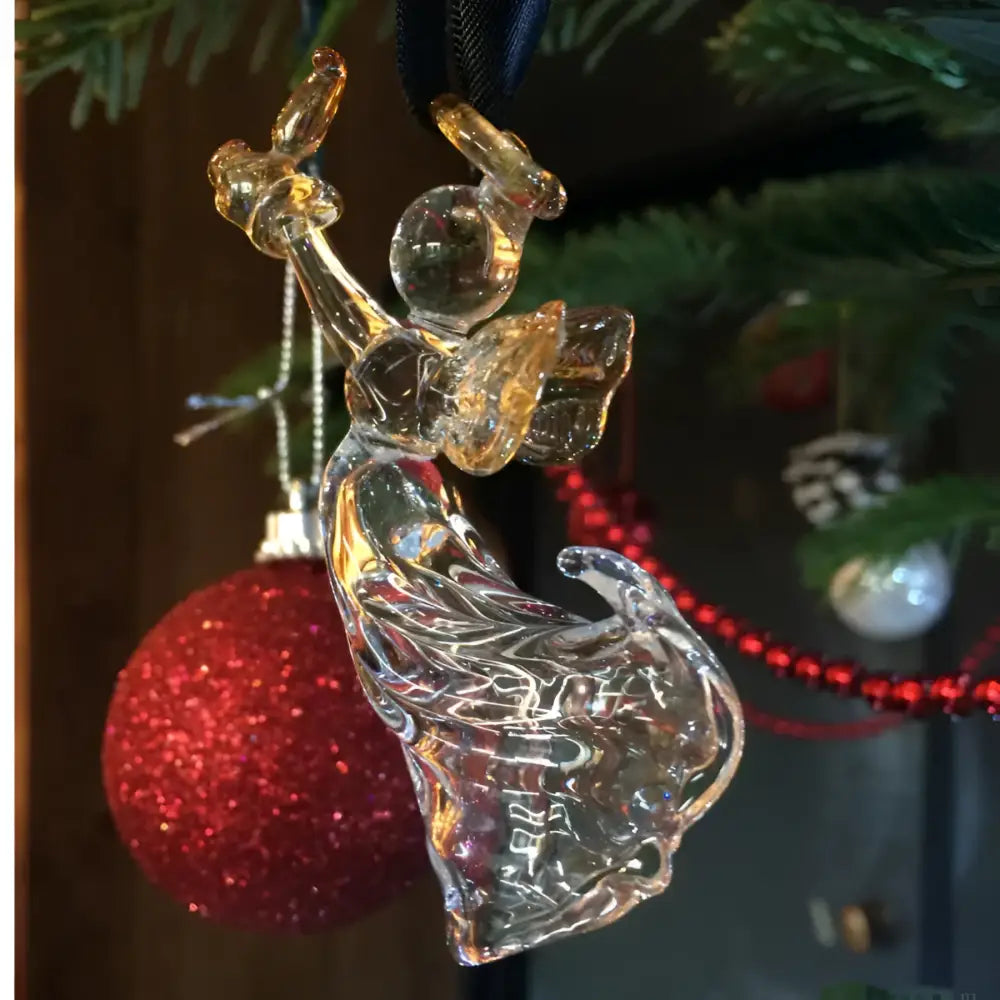 Glass Angel with Pot Still Decoration - Scottish Home