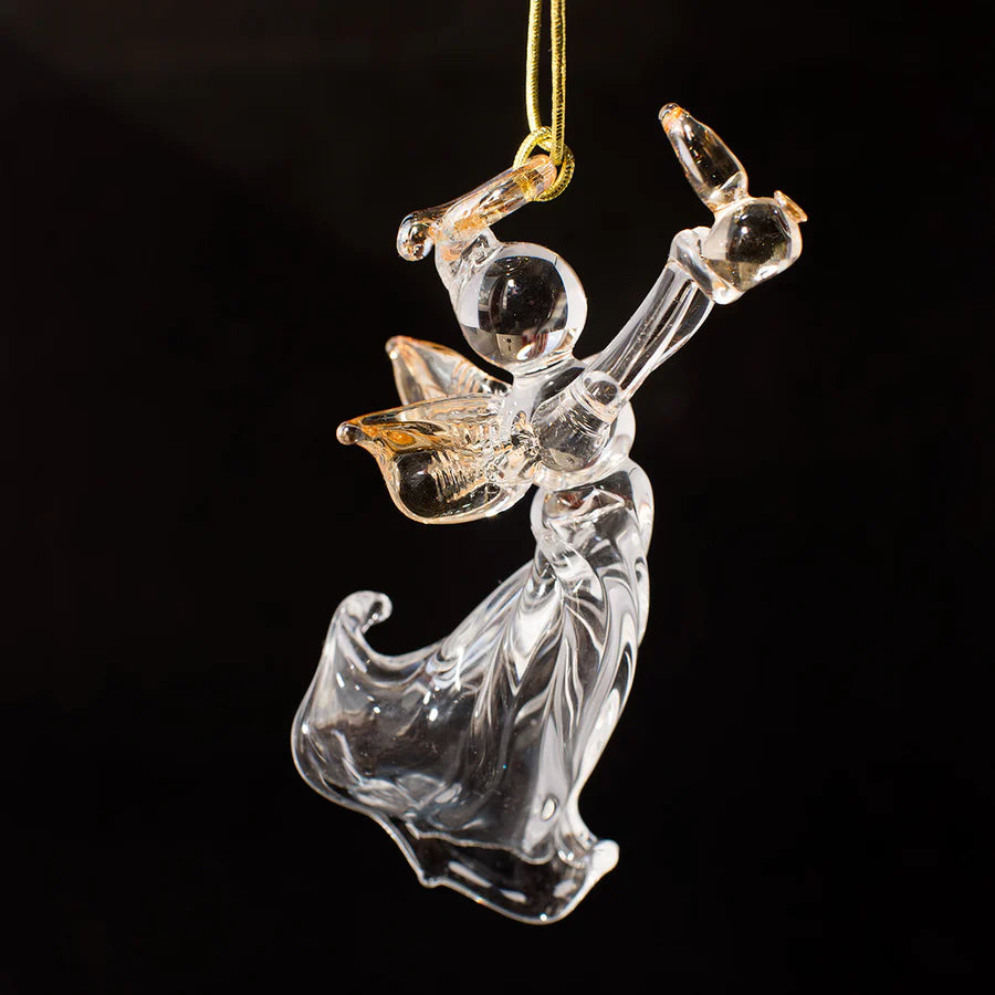 Glass Angel with Pot Still Decoration | Angels Share Glass | Scottish Creations