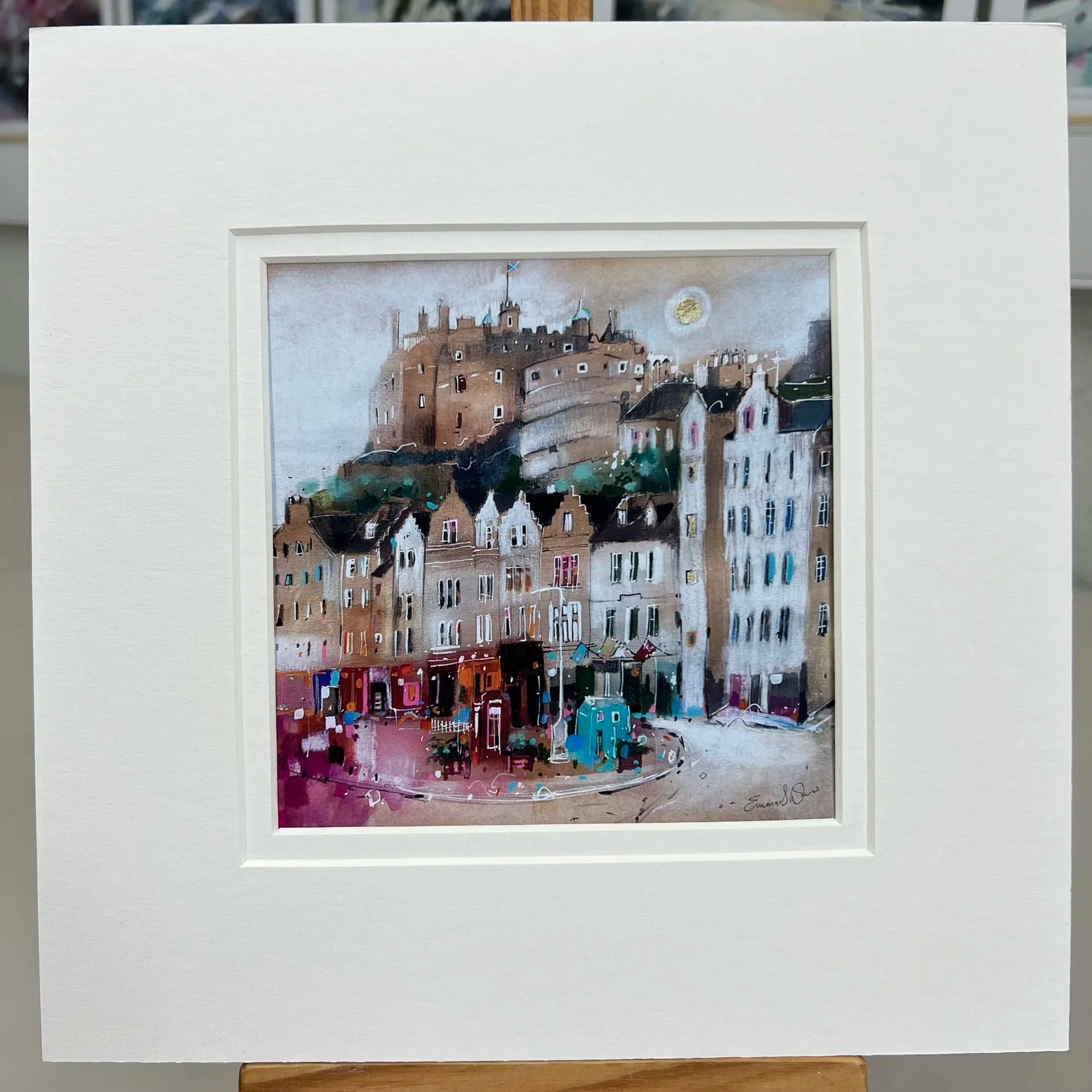 Greeting Card 'Moonlight, Grassmarket, Edinburgh