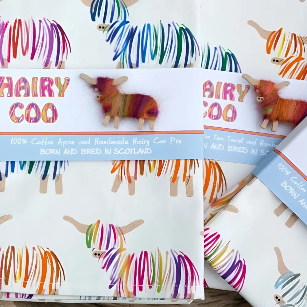 Hairy Coo Apron - Scottish Home