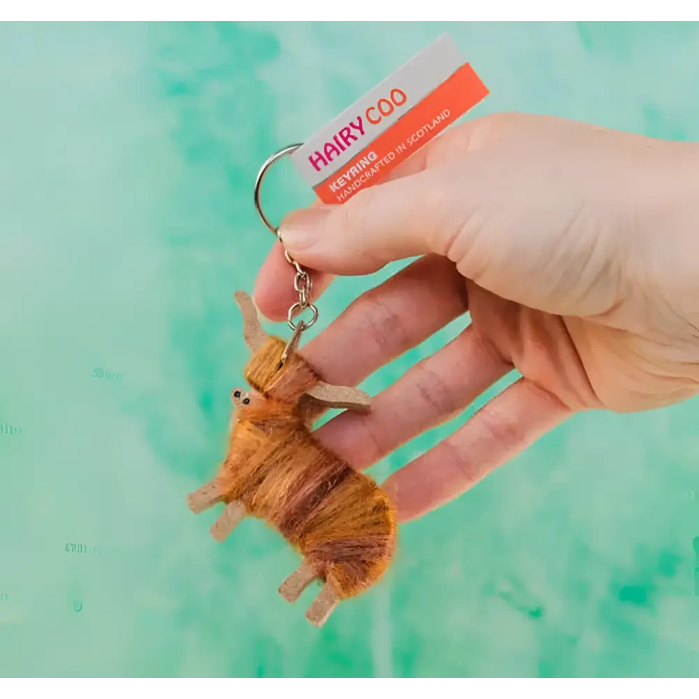 Hairy Coo Key Ring - Cameron - Scottish Home