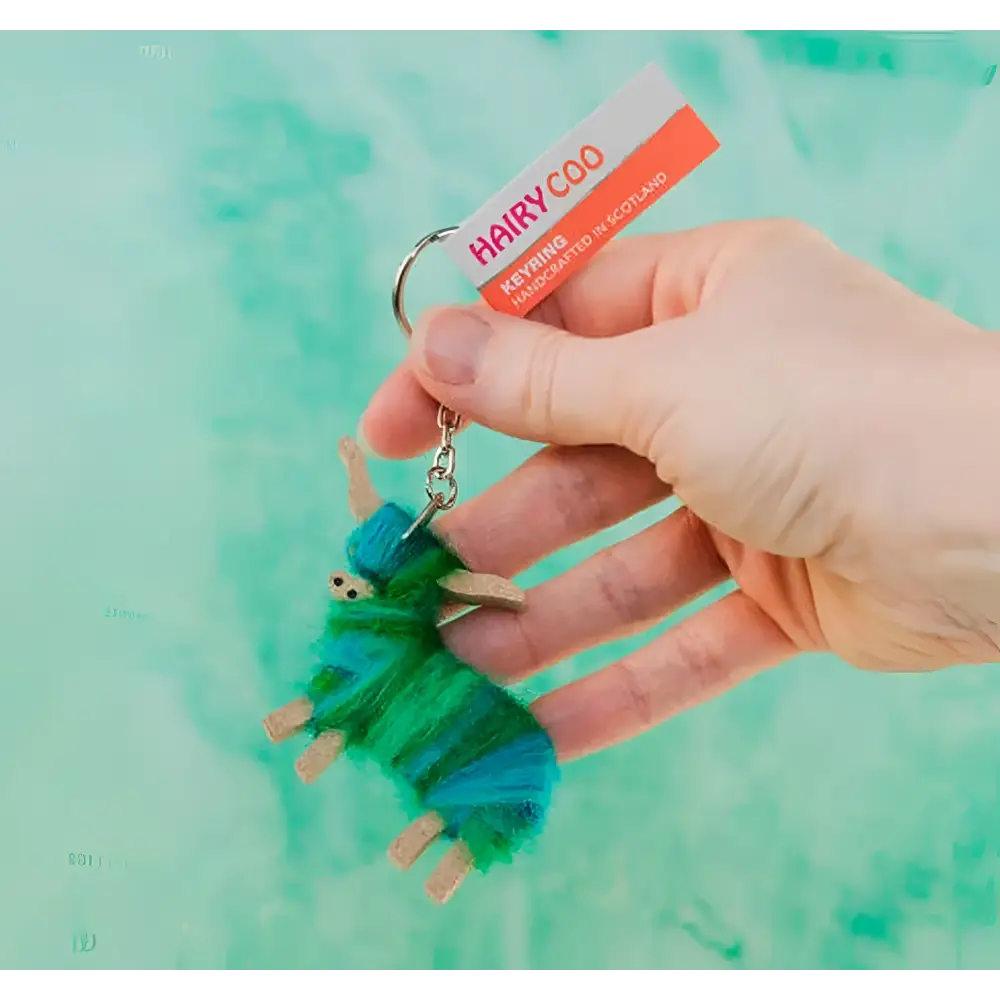 Hairy Coo Key Ring - Clyde - Scottish Home