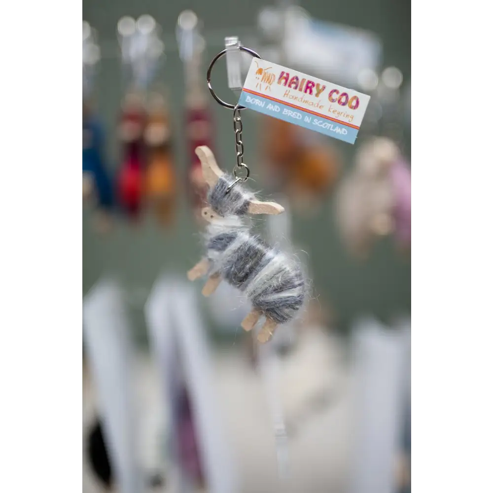 Hairy Coo Key Ring - Glen - Scottish Home
