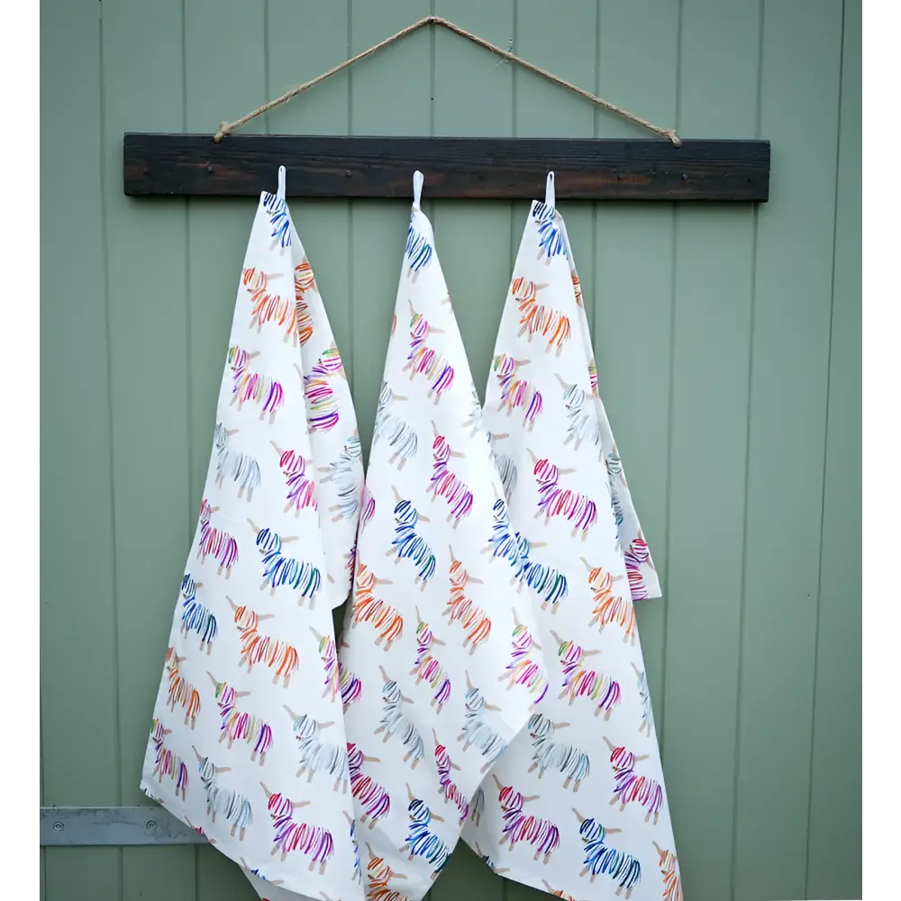 Hairy Coo Tea Towel - Scottish Home