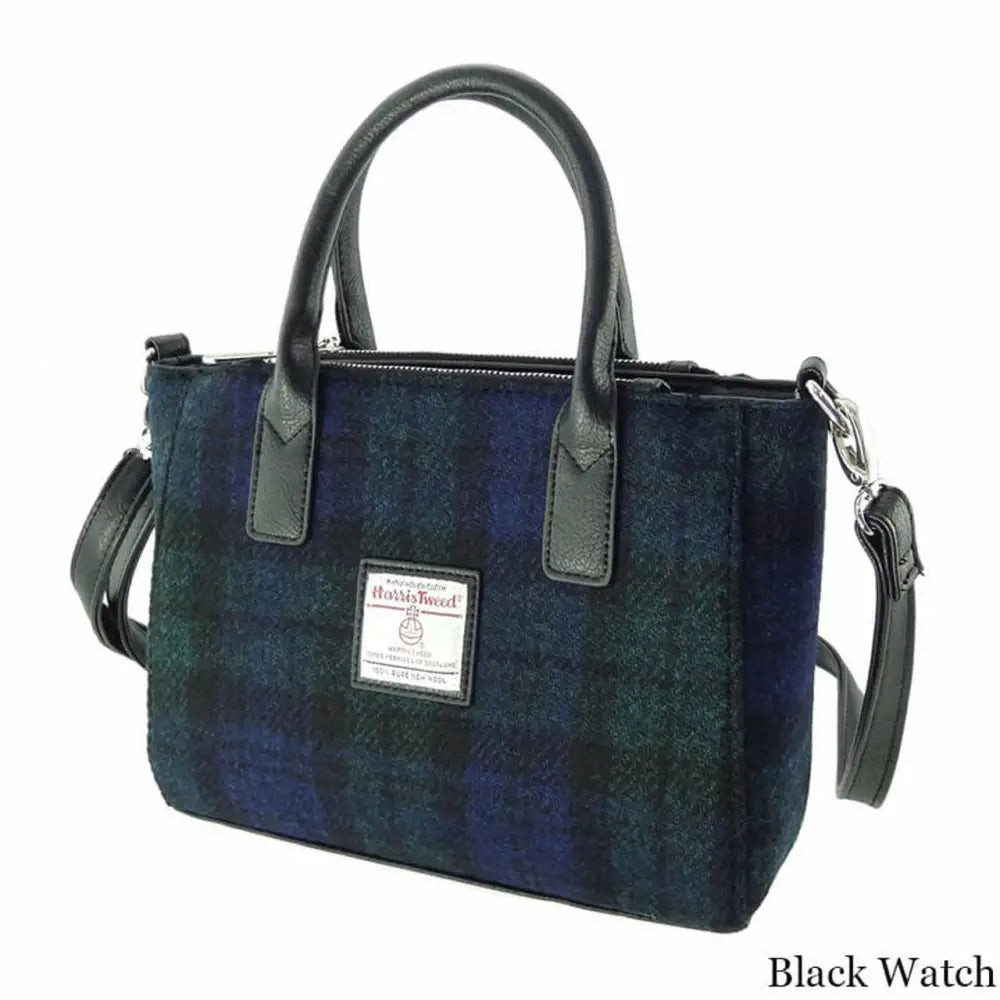 Harris Tweed Brora Bag - Black Watch #060