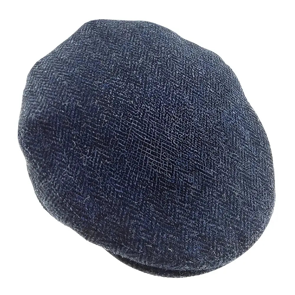 Harris Tweed County Cap - Blue / Small