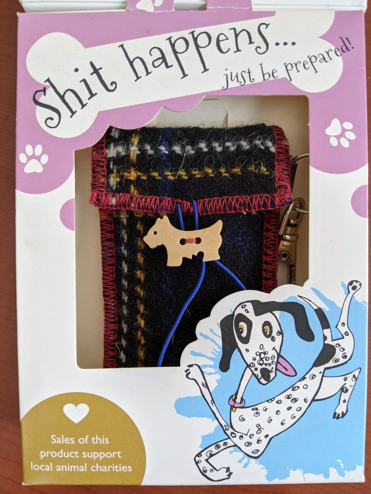 Harris Tweed Doggie Bag Shit Happens Holders | Bertie Girl | Scottish Creations