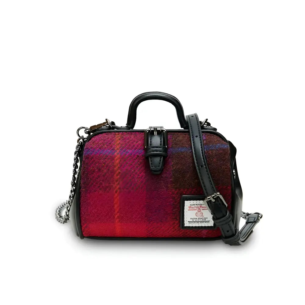 Harris Tweed Medium Doctor’s Bag - fuchsia