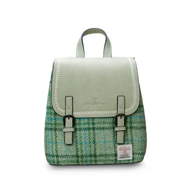Harris Tweed Mini Jura Backpack - Mint