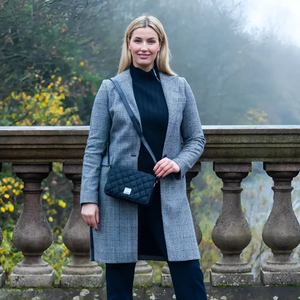 Harris Tweed Quilted Shoulder Bag