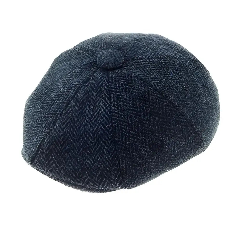 Harris Tweed Shelby Cap - Small / Blue