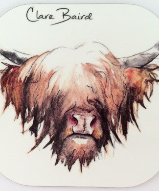 Highland Cow Coaster | Clare Baird | Scottish Creations