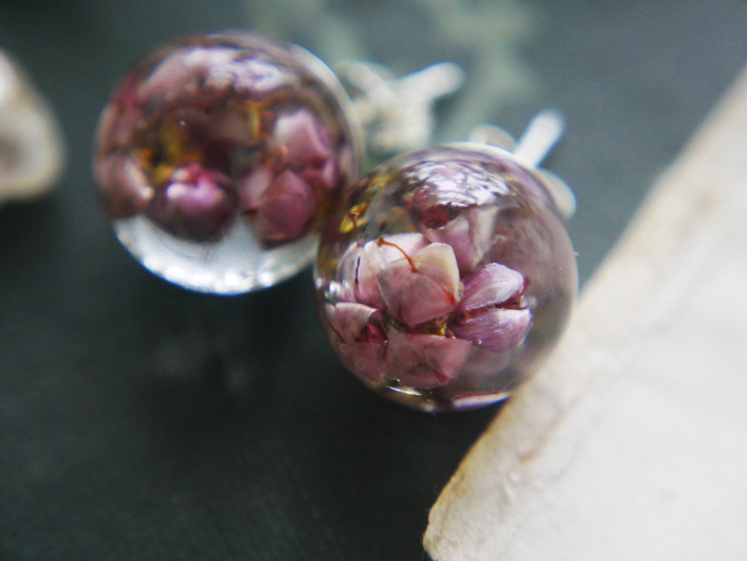 Highland Heather Stud Earrings | In The Heather | Scottish Creations