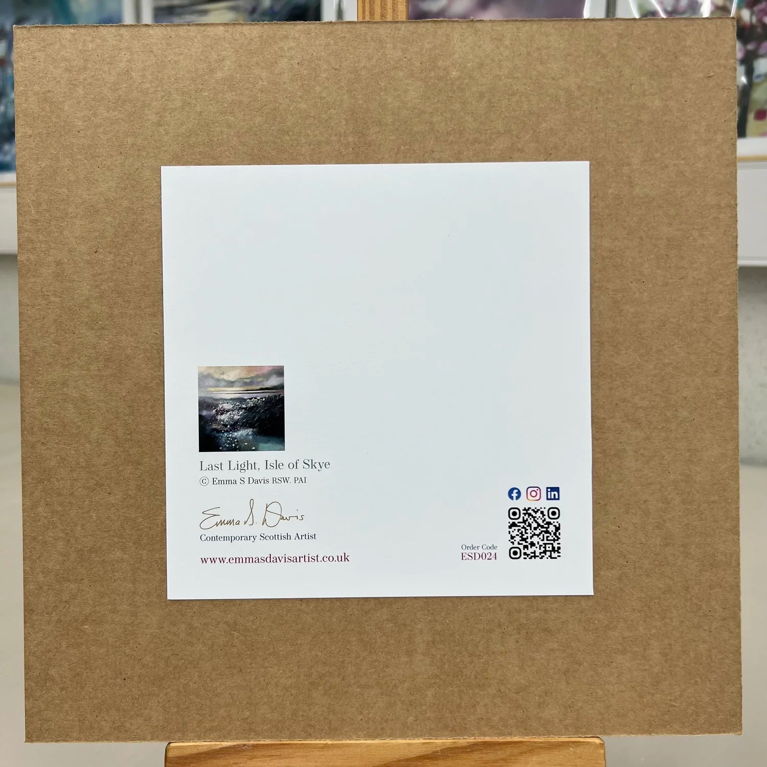 Greeting Card 'Last Light, Isle of Skye'