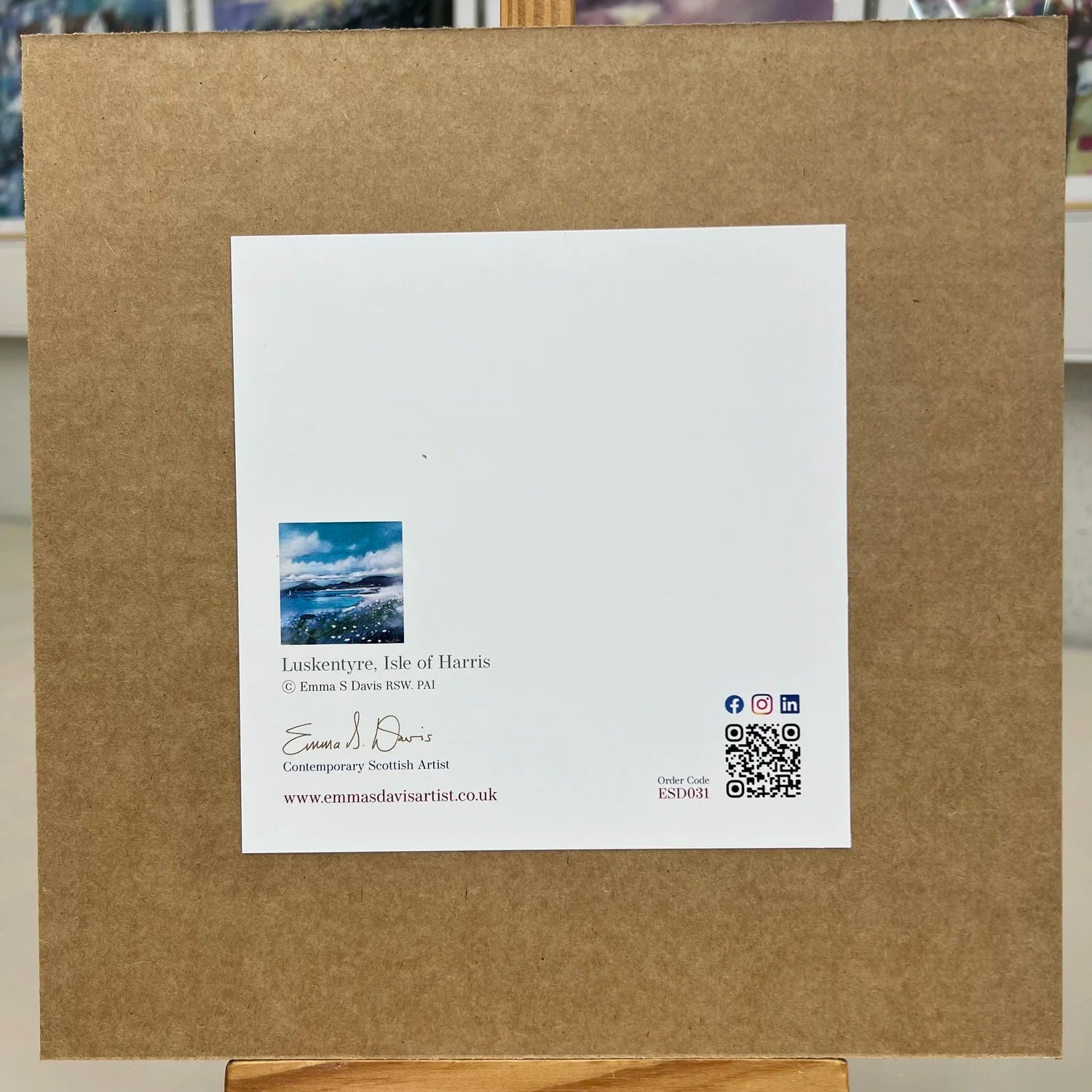Greeting Card 'Luskentyre, Isle of Harris'