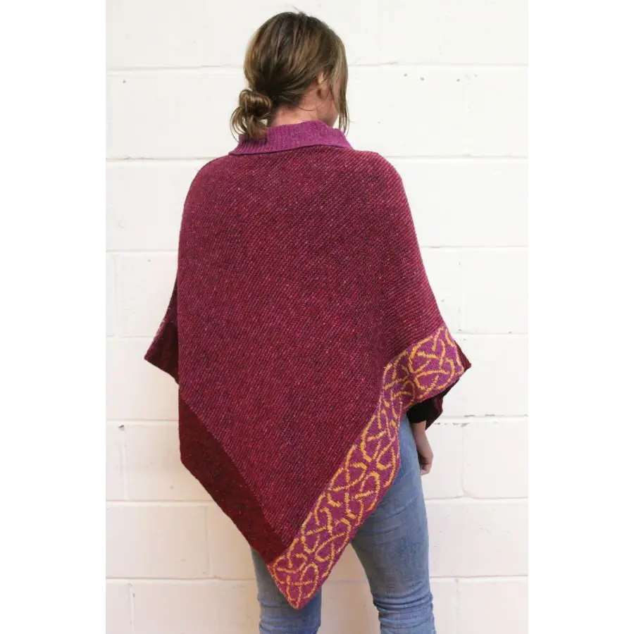 Mull Cape in Mallow Merino Wool - Cosy Essentials