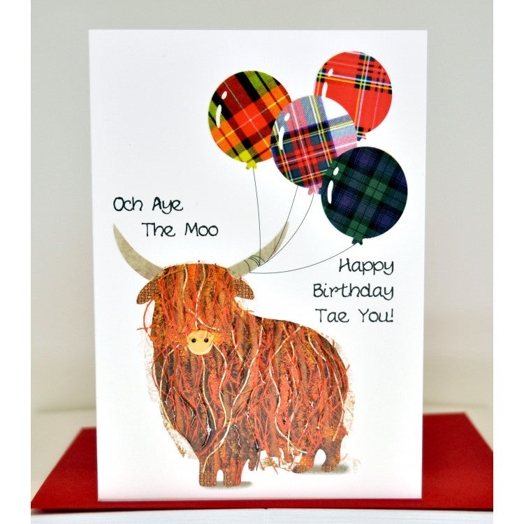 Och Aye The Moo Birthday Card | Wee Wishes | Scottish Creations