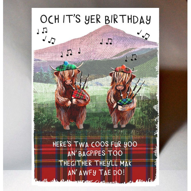 Och its Yer Birthday Card | Wee Wishes | Scottish Creations