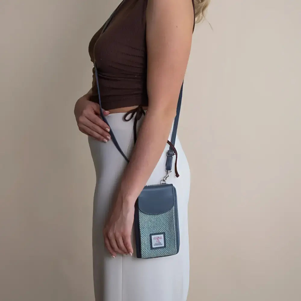 Phone Purse in Harris Tweed