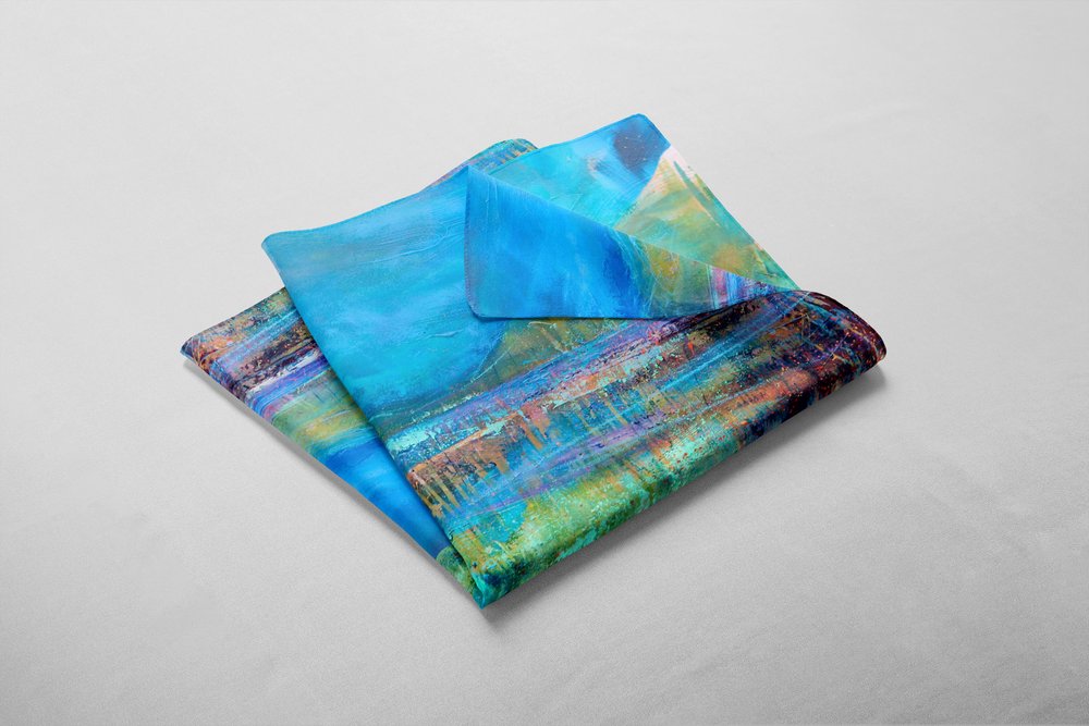 Pond Life Silk Scarf | Fiona Matheson | Scottish Creations