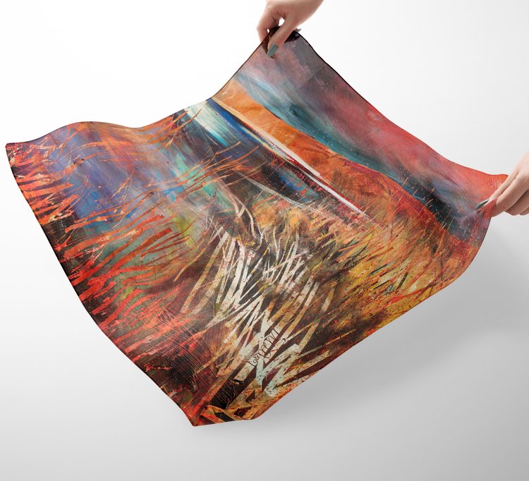 Radiant Light Silk Scarf | Fiona Matheson | Scottish Creations
