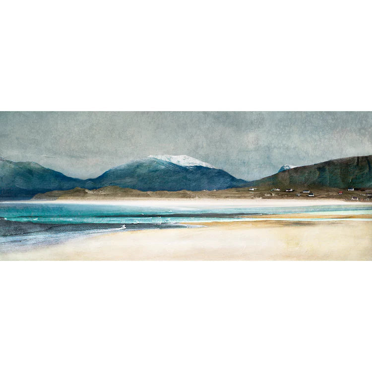 Silk scarf - Luskentyre Beach, Isle of Harris | Cath Waters | Scottish Creations