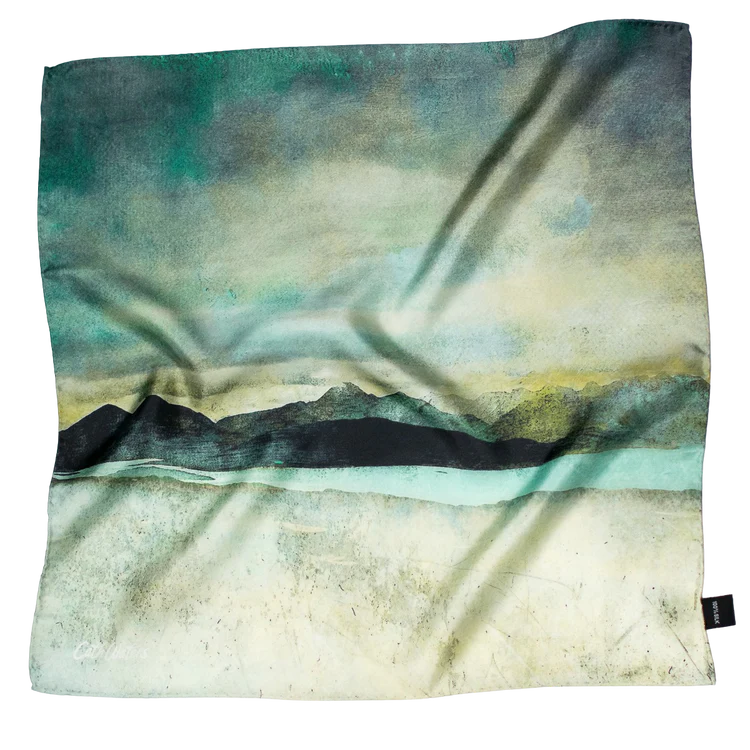 Silk Scarf Skye from the Bealach Na Ba Applecross | Cath Waters | Scottish Creations