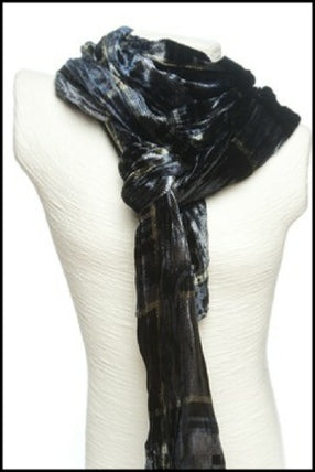 Silk Velvet Tartan Scarf | Ladycrow Silks | Scottish Creations