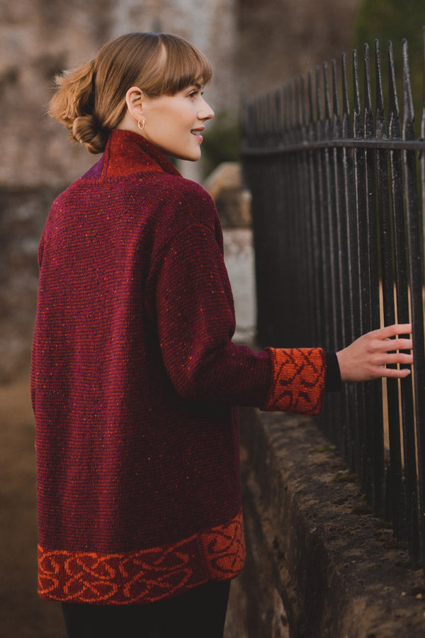 Skye Jacket in Bordeaux Merino Wool | Bill Baber | Scottish Creations