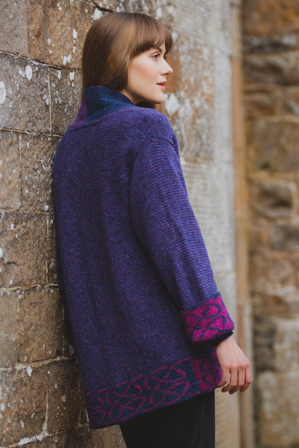 Skye Jacket in Grape Merino Wool | Bill Baber | Scottish Creations