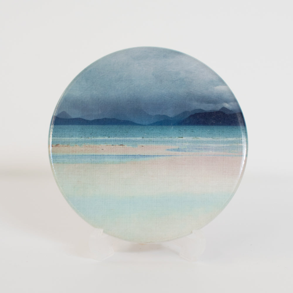 Skye & Raasay from Applecross Ceramic Coaster | Cath Waters | Scottish Creations
