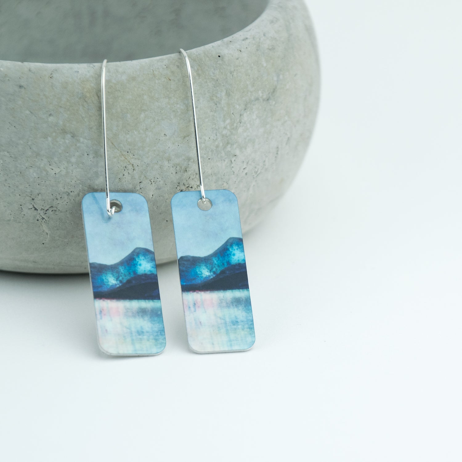 Sound of Mull Aluminum & Silver Earrings | Cath Waters | Scottish Creations