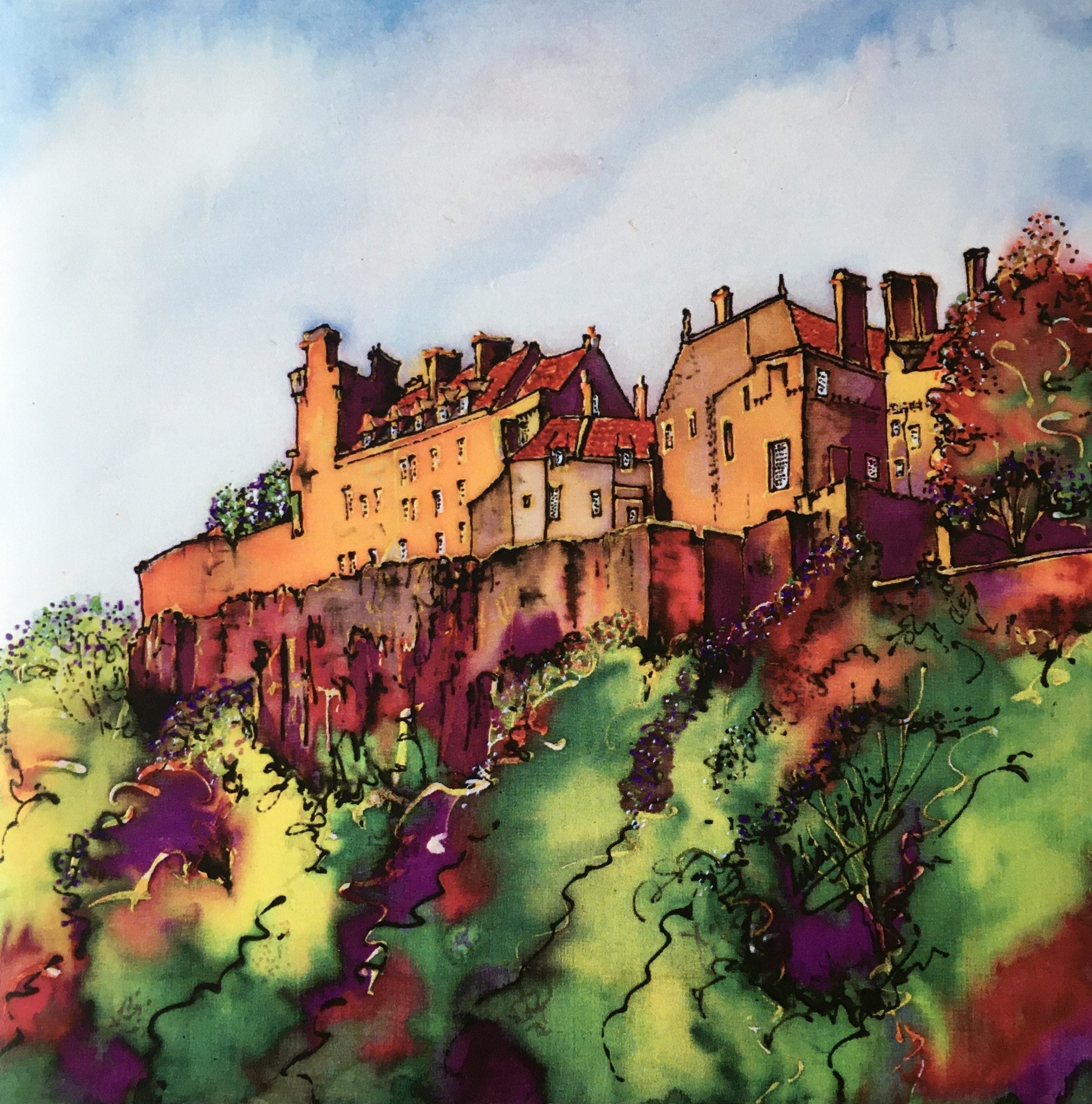 Stirling Castle Card | Silk By Lilias | Scottish Creations