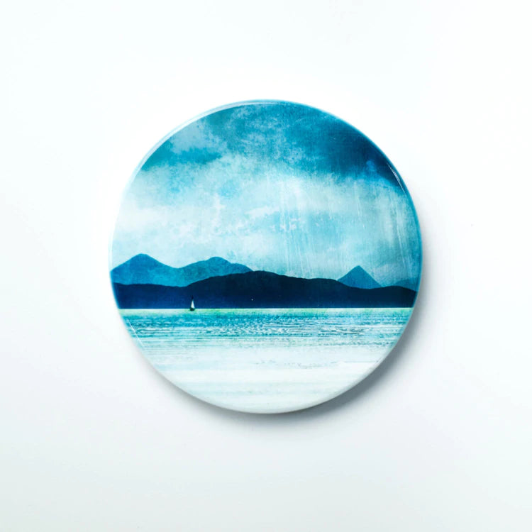 The Inner Sound, Skye & Scalpay Ceramic Coaster | Cath Waters | Scottish Creations