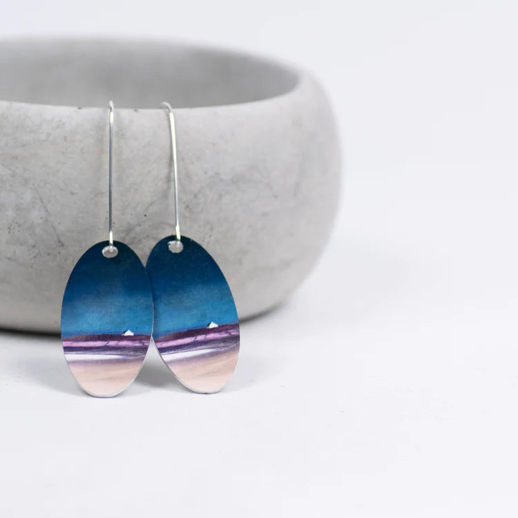Uist Aluminum & Silver Earrings | Cath Waters | Scottish Creations