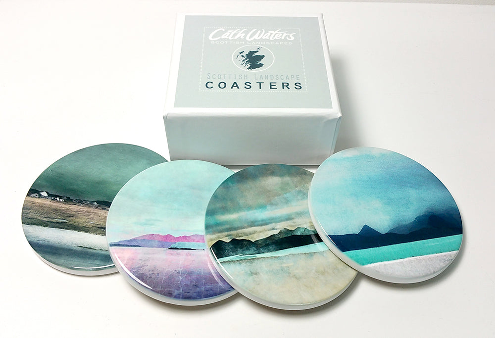 Ullapool Ceramic Coaster | Cath Waters | Scottish Creations