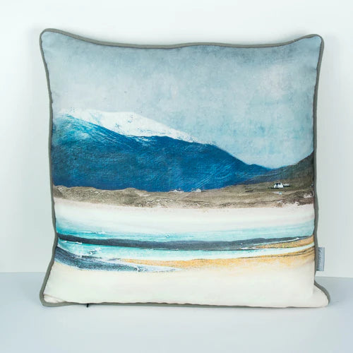 Winter Luskentyre, Isle of Harris Pillow | Cath Waters | Scottish Creations